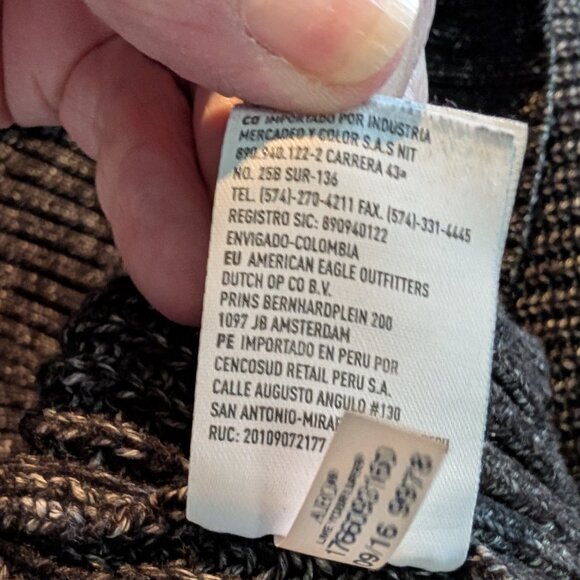 American Eagle Sweater Seriously Soft Gray Knit Size Small - Picture 8 of 10